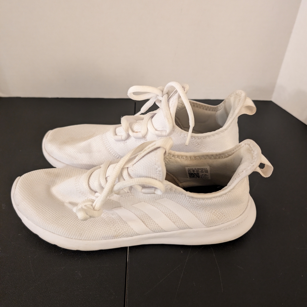 Adidas White High-Top Sneakers (Sz - Picture 7 of 9